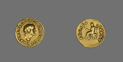 Aureus (Coin) Portraying Emperor Vespasian