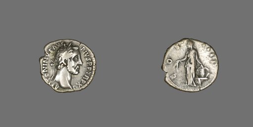 Denarius (Coin) Portraying Emperor Antoninus Pius