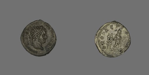 Denarius (Coin) Portraying Emperor Caracalla