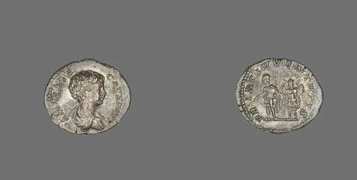 Denarius (Coin) Portraying Emperor Geta
