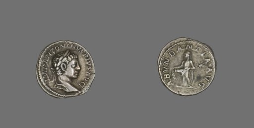 Denarius (Coin) Portraying Emperor Elagabalus