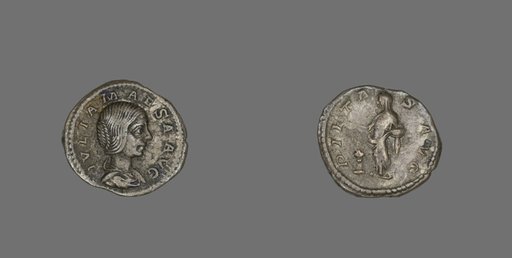 Denarius (Coin) Portraying Empress Julia Maesa