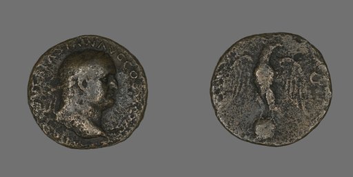 Coin Portraying Emperor Vespasian