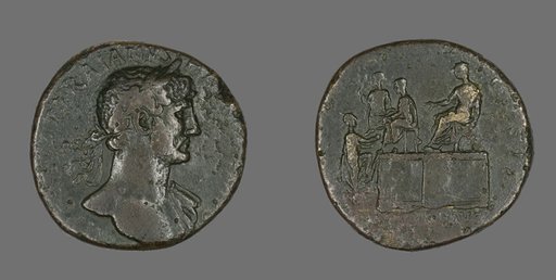 Coin Portraying Emperor Hadrian