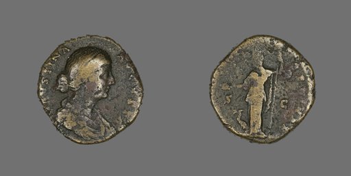 Coin Portraying Empress Faustina the Younger