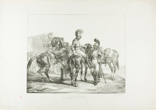 A Party of Life Guards, plate 5 from Various Subjects Drawn from Life on Stone