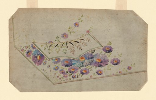 Design for an Embroidered Waistcoat Pocket