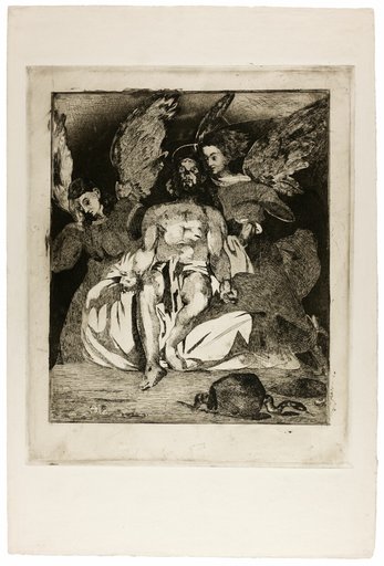 Dead Christ with Angels