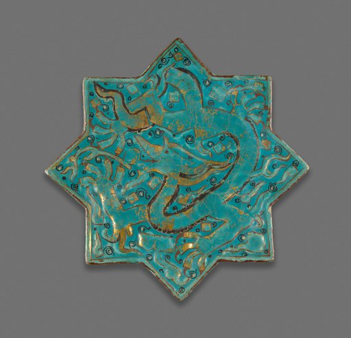 Star-Shaped Tile with a Dragon