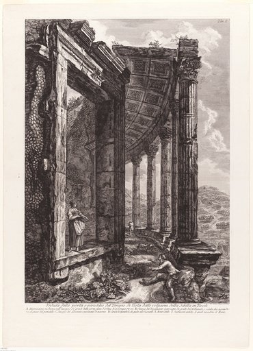 View of the Door and Peristyle of the Temple of Vesta