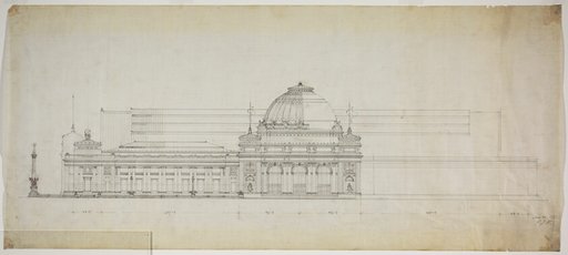 Lakefront Exhibition Hall, Chicago, Illinois, Elevation