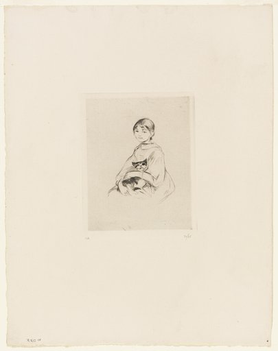 Young Girl with a Cat