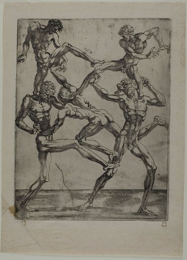 Pyramid of Five Men