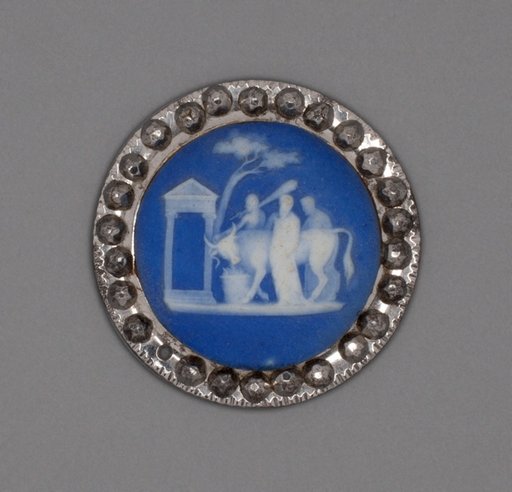 Button with Sacrifice of a Bull