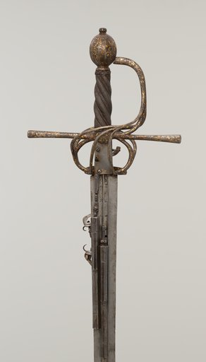 Rapier Combined with two Wheel-Lock Pistols