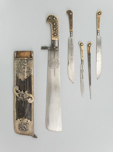 Hunting Trousse (Waidpraxe) with the Coat of Arms and Initials of Christian II, Elector of Saxony