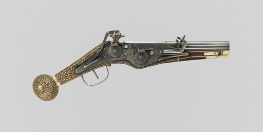 Double-Barrel Wheellock Pistol (Puffer)