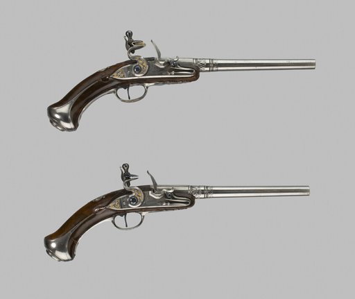 Flintlock Turn-Off Holster Pistol (One of a Pair)