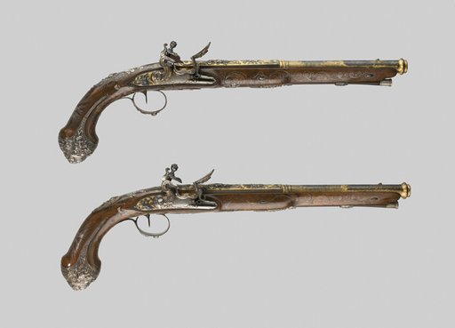 Pair of Presentation Flintlock Pistols in the Eastern Fashion