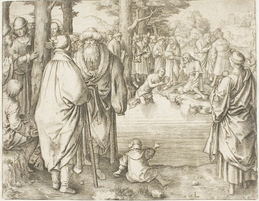 The Baptism of Christ in the River Jordan