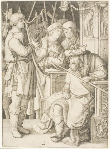 David Playing the Harp Before Saul