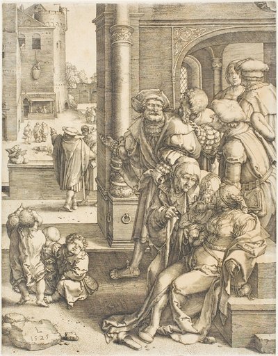 The Poet Virgil Suspended in a Basket