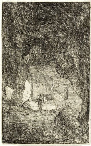 Grotto and Friars, from The Ruins of Rome