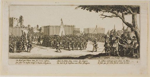 Recruitment of Troops, plate two from The Large Miseries of War