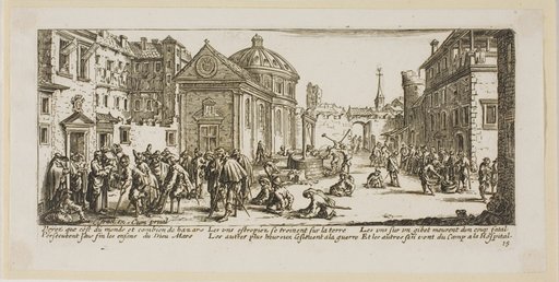 The Hospital, plate fifteen from The Large Miseries of War
