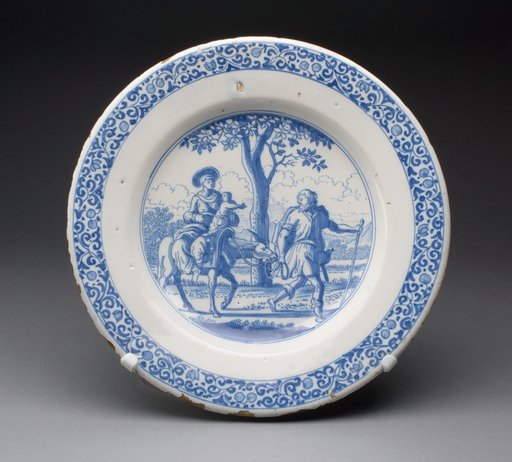 Plate depicting The Flight into Egypt