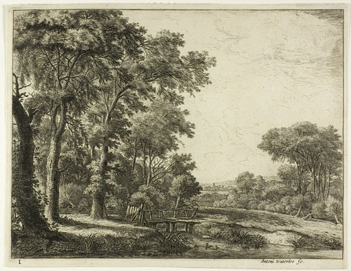The Entrance to the Forest by the Little Wooden Bridge