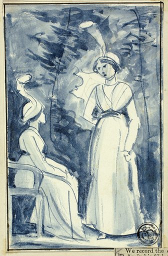 Two Women in Late 18th Century Dress