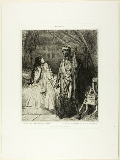 Have you pray'd tonight, Desdemona?, plate twelve fom Othello