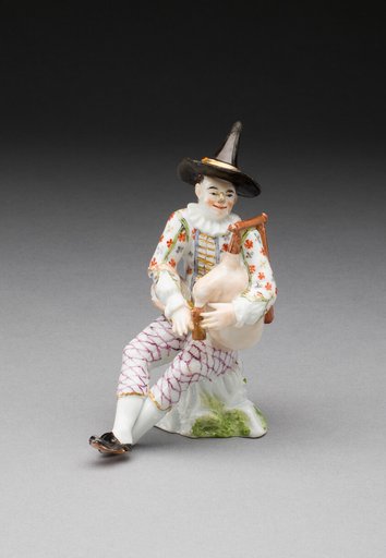 Harlequin with Bagpipes