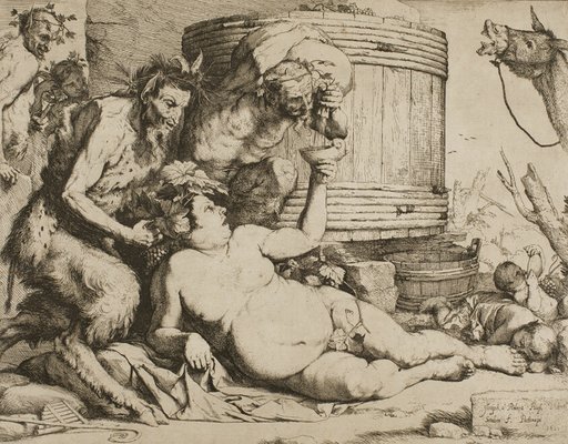 Silenus at the Wine Vat