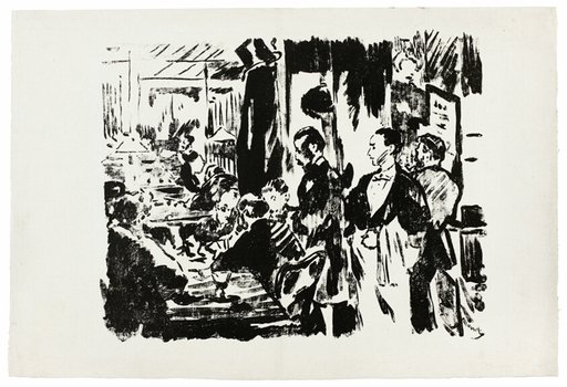 At the Café (unpublished plate)