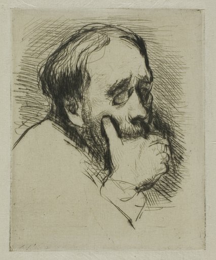 Portrait of Degas, His Hand Over his Mouth