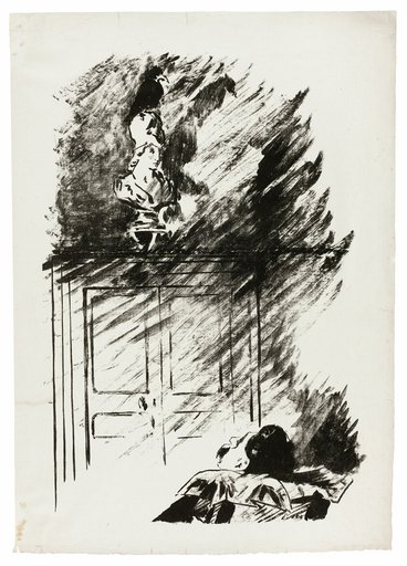 The Raven on the Bust of Pallas ("Perched upon a bust of Pallas..."), from The Raven (Le Corbeau)
