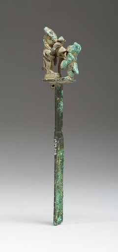 Blade with Two Figures in Presentation Scene