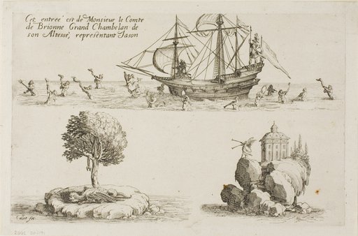 Entry of M. le Comte de Brionne, Grand Chamberlain of His Highness, Representing Jason, from The Combat at the Barrier