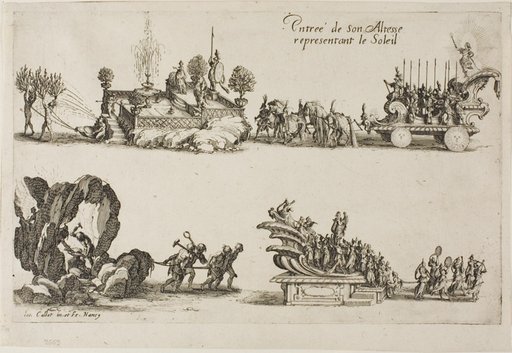 Entry of His Highness, Representing the Sun, from The Combat at the Barrier