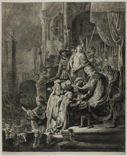 Christ Before Pilate: Large Plate