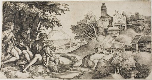 Shepherds in a Landscape