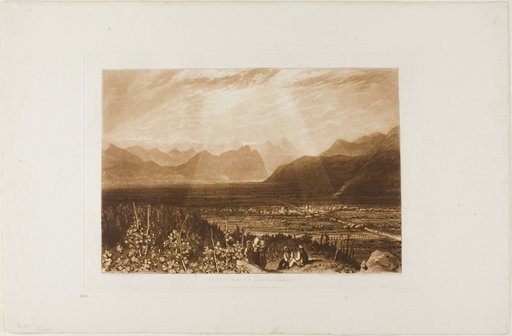 Chain of Alps from Grenoble to Chamberi, plate 49 from Liber Studiorum