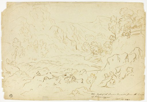 The Fall of the River Tumble (recto); View of Fastraly (verso)