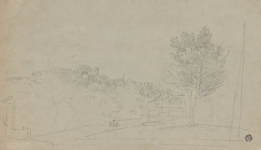 View of Wilson House and Gardens (recto); View of Wilson House and Gardens (verso)