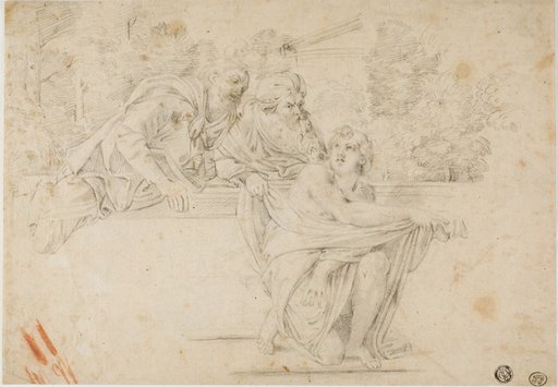 Susanna and the Elders (recto); Profile Head of Woman (verso)