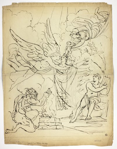 An Allegory of Birth (recto); Cupid and Psyche (verso)