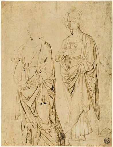 Saint Lucy and a Saint (recto); Alexander the Great in Profile (verso)