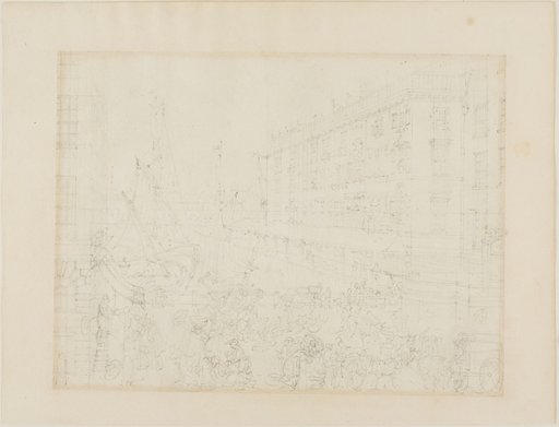 Study for Billingsgate Market, from Microcosm of London